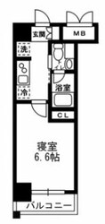 レジディア月島Ⅲの物件間取画像